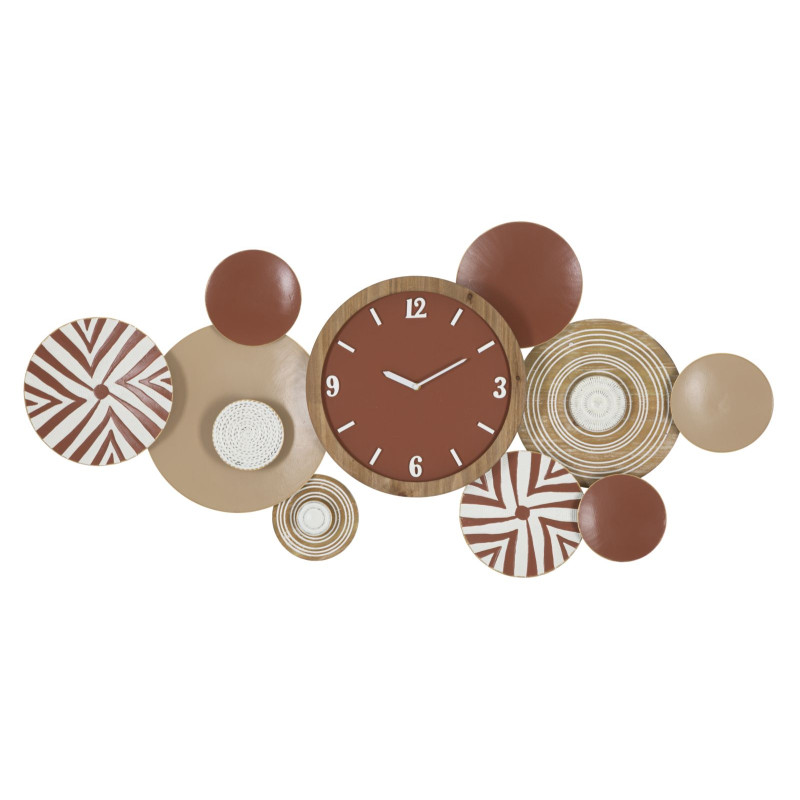 HORLOGE MURALE ETNIQUE 127,6X7,6X61 CM