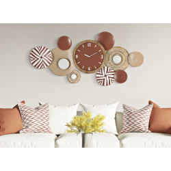 HORLOGE MURALE ETNIQUE 127,6X7,6X61 CM