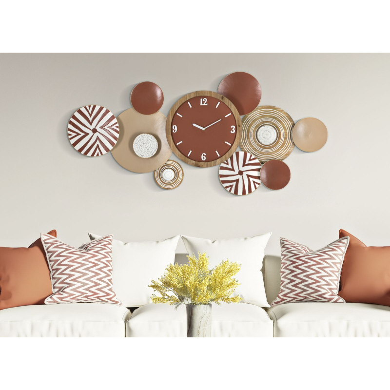 HORLOGE MURALE ETNIQUE 127,6X7,6X61 CM
