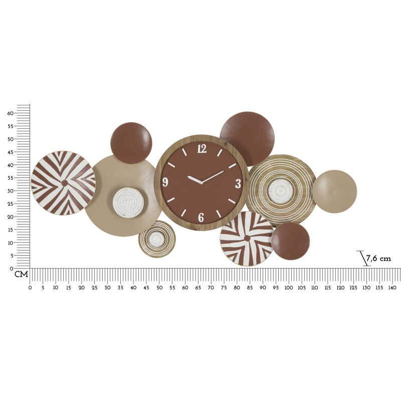 HORLOGE MURALE ETNIQUE 127,6X7,6X61 CM