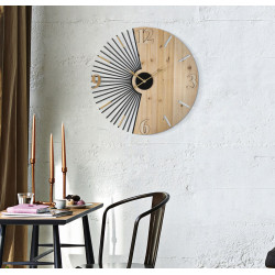 HORLOGE MURALE WORDY CM Ø 60X3,5