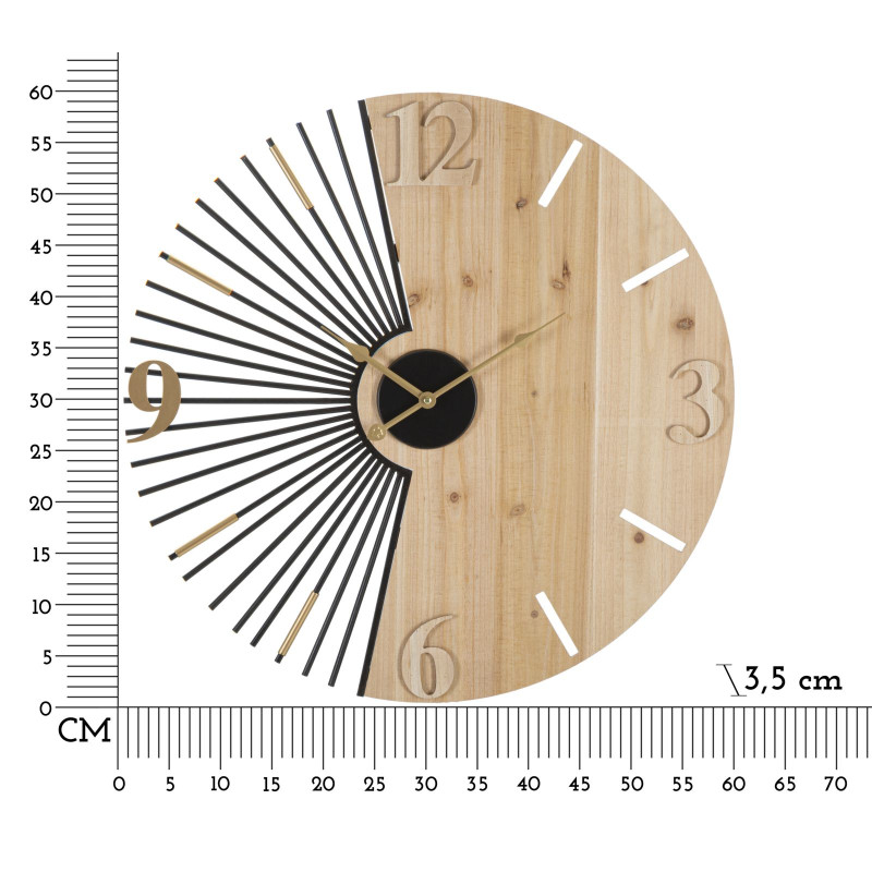 HORLOGE MURALE WORDY CM Ø 60X3,5