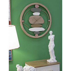 HORLOGE MURALE COLORÉE CM Ø 57X3,8
