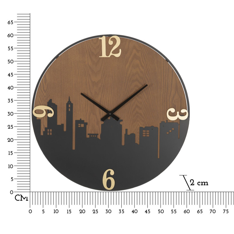 HORLOGE MURALE DE VILLE CM Ø 60X2