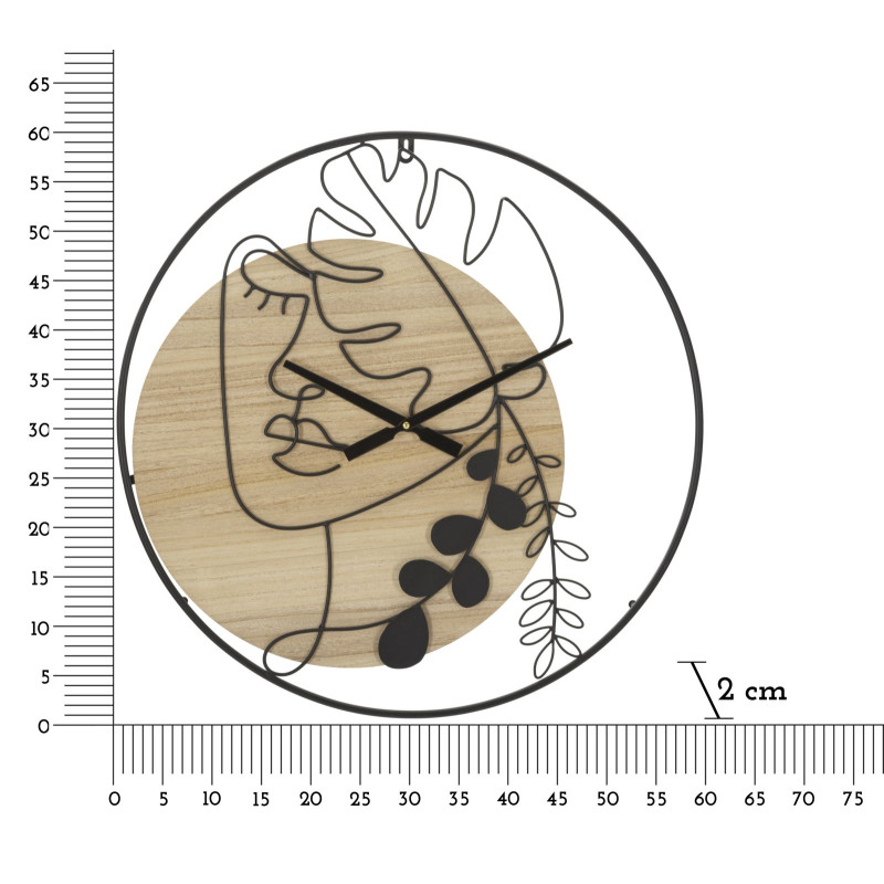 HORLOGE MURALE ÉLÉGANTE -A- CM Ø 60X2