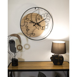 HORLOGE MURALE ÉLÉGANTE -B- CM Ø 60X2