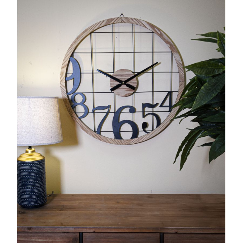 HORLOGE MURALE CHIFFRES CM Ø 60X2,5