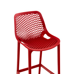 Ensemble de 2 tabourets de bar Air rouge