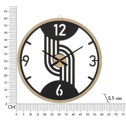 HORLOGE MURALE À CLIPS CM Ø 60X2,5