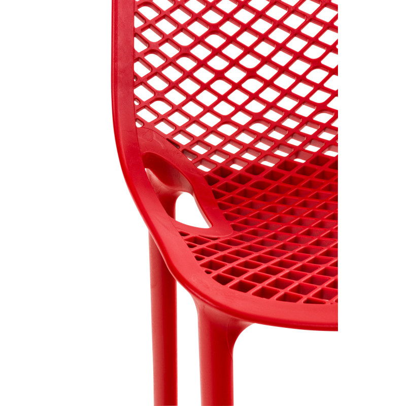 Ensemble de 2 tabourets de bar Air rouge