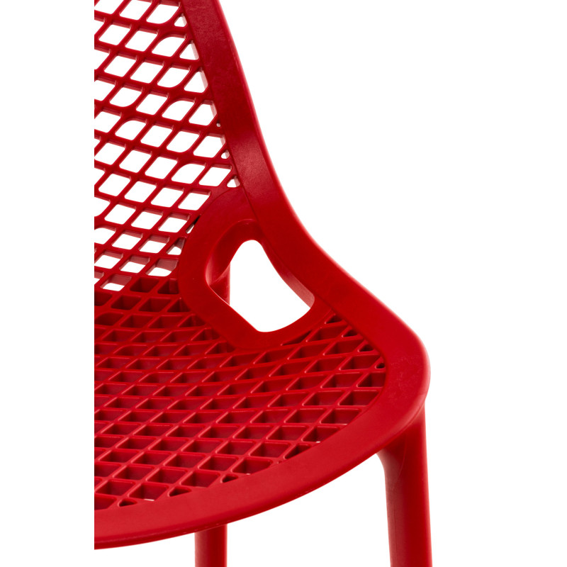 Ensemble de 2 tabourets de bar Air rouge