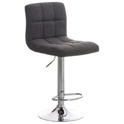 Lot de 2 tabourets de bar Pérou TISSU C gris clair