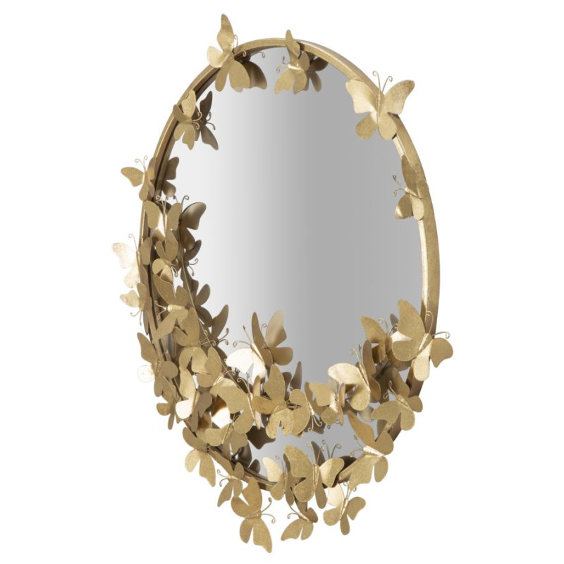 MIROIR PAPILLON ROND CM 74X4X75