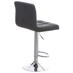 Lot de 2 tabourets de bar Pérou TISSU C gris clair