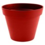 EDA Pot de fleur rond Toscane - ÿ 60 x H 47 cm - 76 L - Rouge rubis