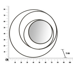 MIROIR FONCÉ CM Ø 80X3