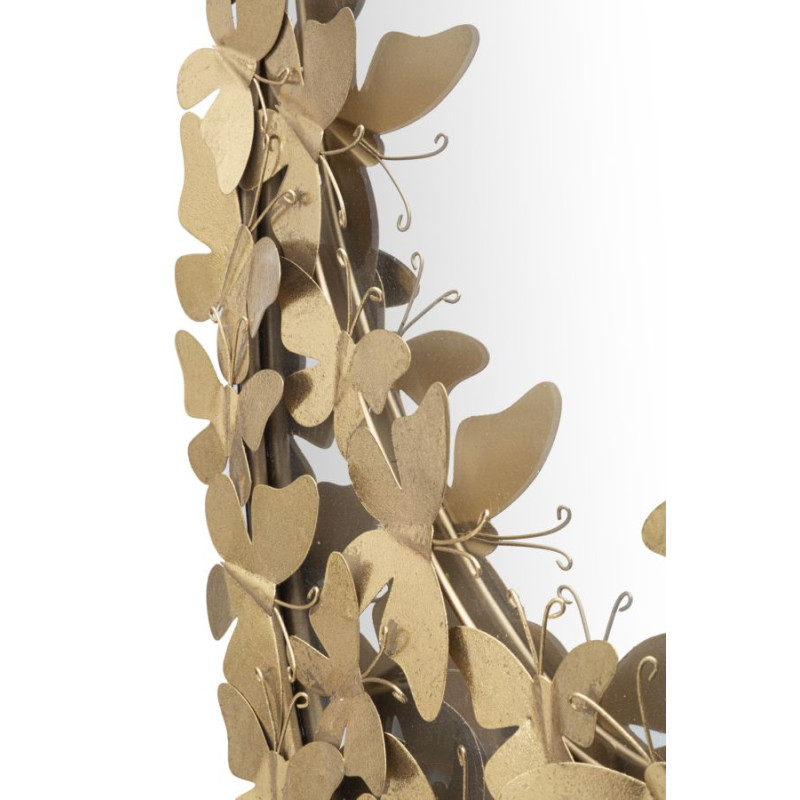 MIROIR PAPILLON OVALE GLAM CM 59X3X89,5 (DIMENSION DU MIROIR CM 46X78)