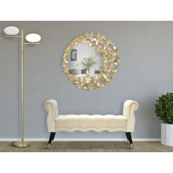 MIROIR À VENT GLAM BUTTERFLY Ø CM 81,5X3,5 (DIMENSION DU MIROIR CM Ø55)