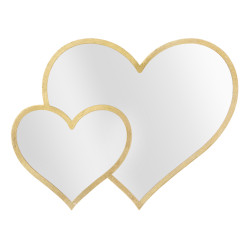 MIROIR GLAM DOUBLE COEUR...