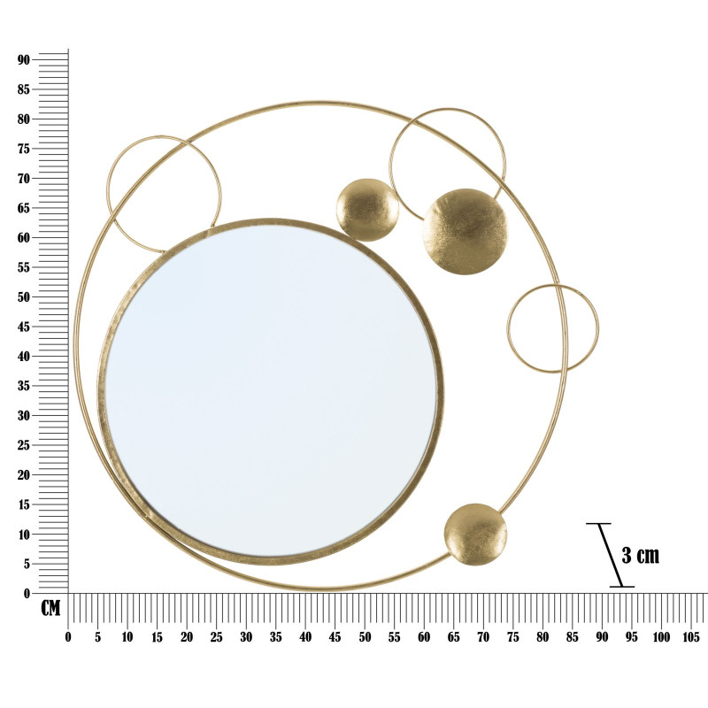 MIROIR PLANÈTE CM 90X3X83