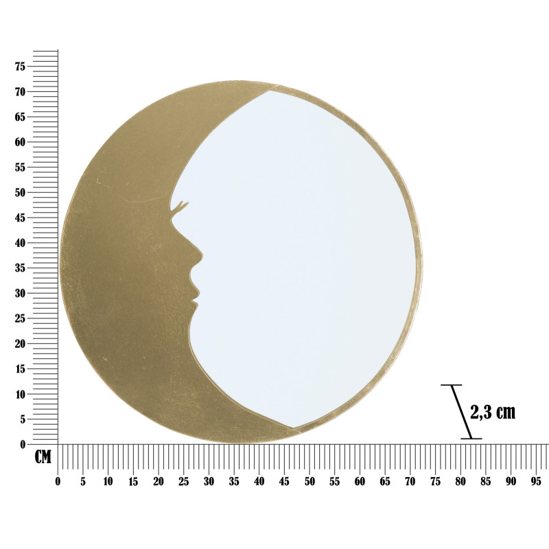 MIROIR LUNE CM Ø 72,5X2,3