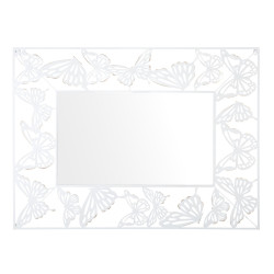 MIROIR PAPILLON BLANC...