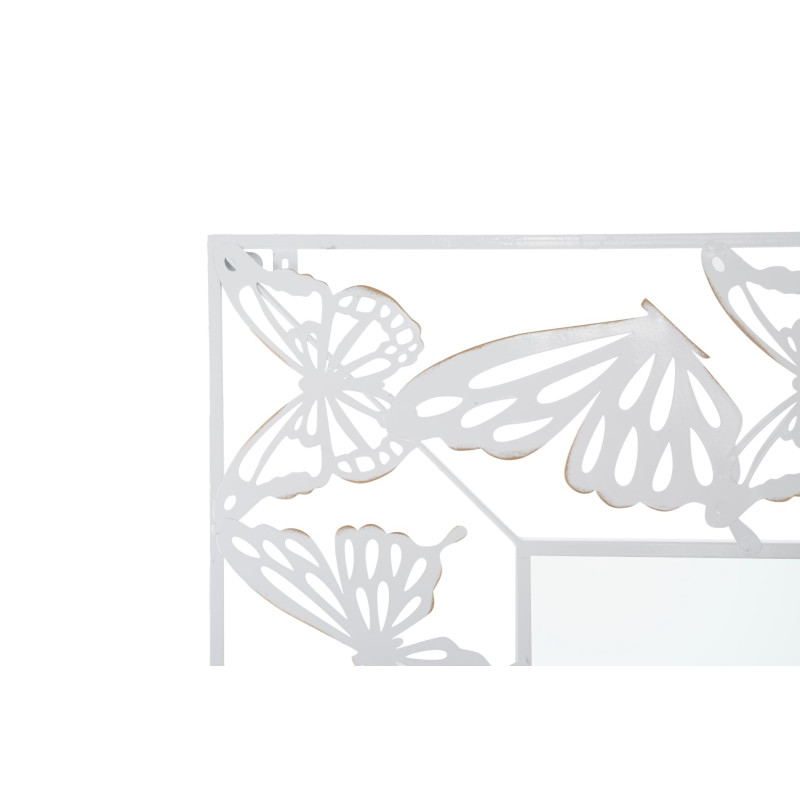 MIROIR PAPILLON BLANC 85X1X115 CM