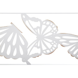 MIROIR PAPILLON BLANC 85X1X115 CM