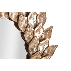 MIROIR MURAL GLAM PETAL CUIVRE CM Ø 73X5