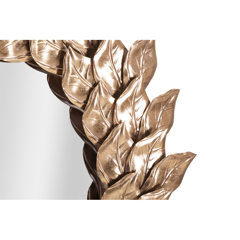 MIROIR MURAL GLAM PETAL CUIVRE CM Ø 73X5