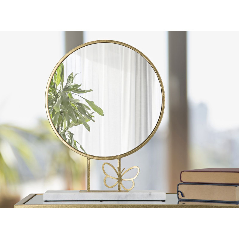 MIROIR DE TABLE PAPILLON CM 30X9X39,5