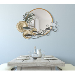 MIROIR MURAL POISSON CM 88,9X7,6X65,4
