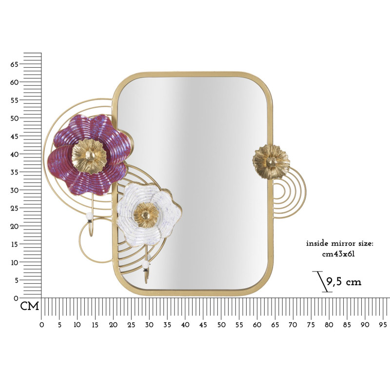 MIROIR MURAL LOVIS CM 75X9,5X64,1