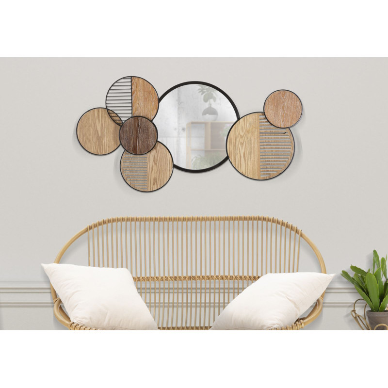 MIROIR MURAL WOODY CM 123,2X4,4X63,5