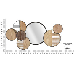 MIROIR MURAL WOODY CM 123,2X4,4X63,5
