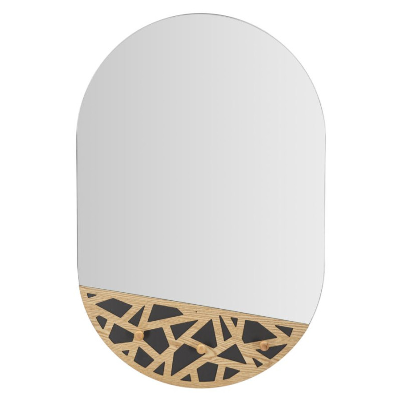 MIROIR MURAL AVEC CINTRES CARV CM 60X5.3X90