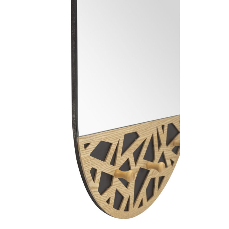 MIROIR MURAL AVEC CINTRES CARV CM 60X5.3X90