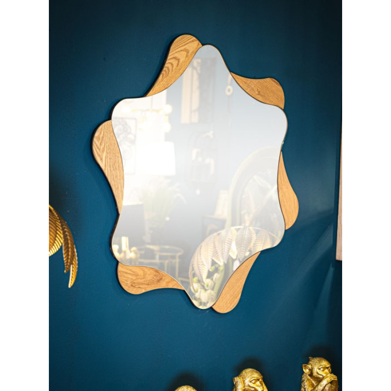 MIROIR MURAL ÉTOILE CM Ø 80X1