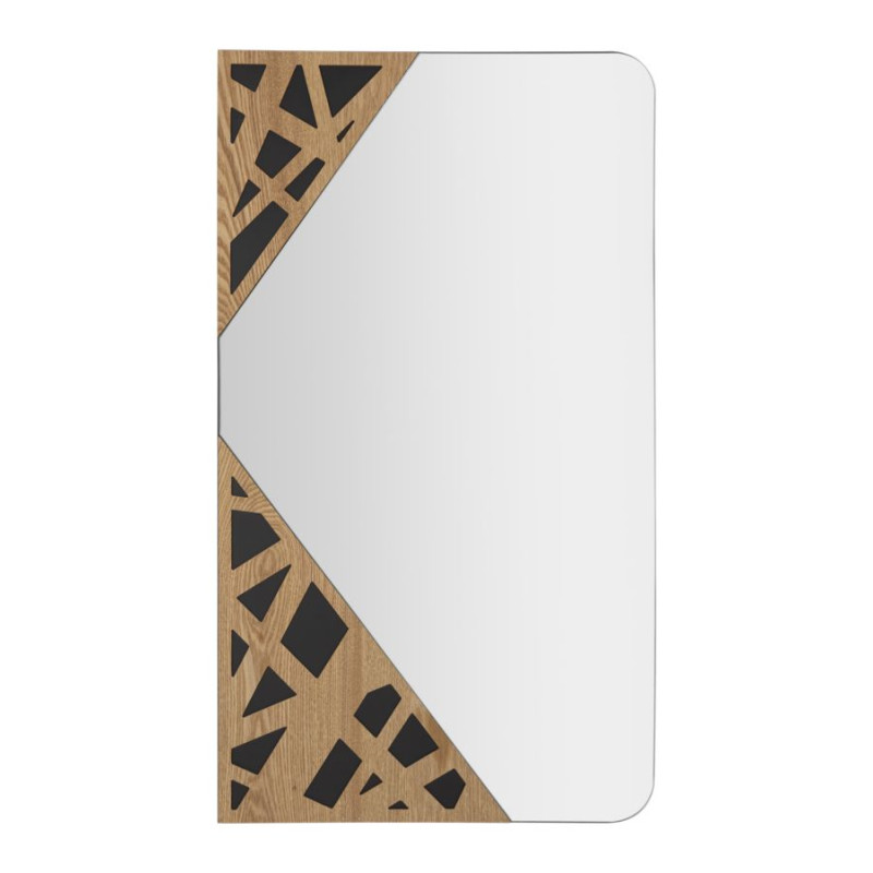 MIROIR MURAL D'ANGLE CM 50X1X90