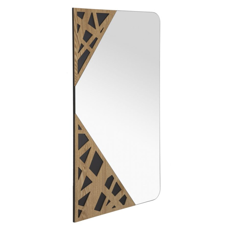 MIROIR MURAL D'ANGLE CM 50X1X90