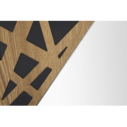 MIROIR MURAL D'ANGLE CM 50X1X90