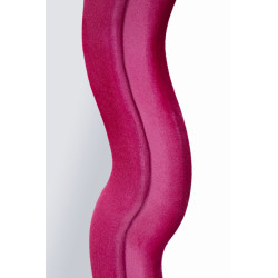 MIROIR MURAL EN VELOURS FUCHSIA MIKI CM 60X4X160 (DIMENSION DU MIROIR CM 39X135)