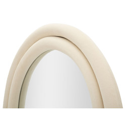 MIROIR MURAL CLOE VELOURS CRÈME CM 60X4X160