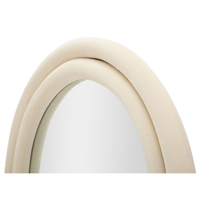 MIROIR MURAL CLOE VELOURS CRÈME CM 60X4X160