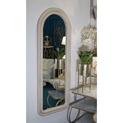 MIROIR MURAL CLOE VELOURS CRÈME CM 60X4X160