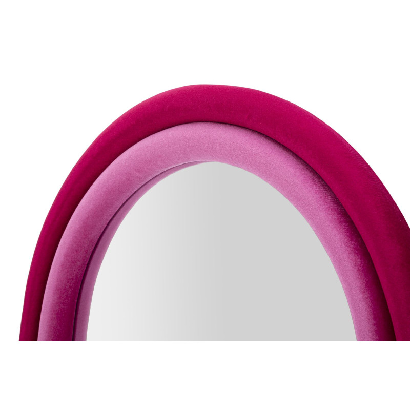 MIROIR MURAL CLOE VELOURS FUCHSIA CM 60X4X160