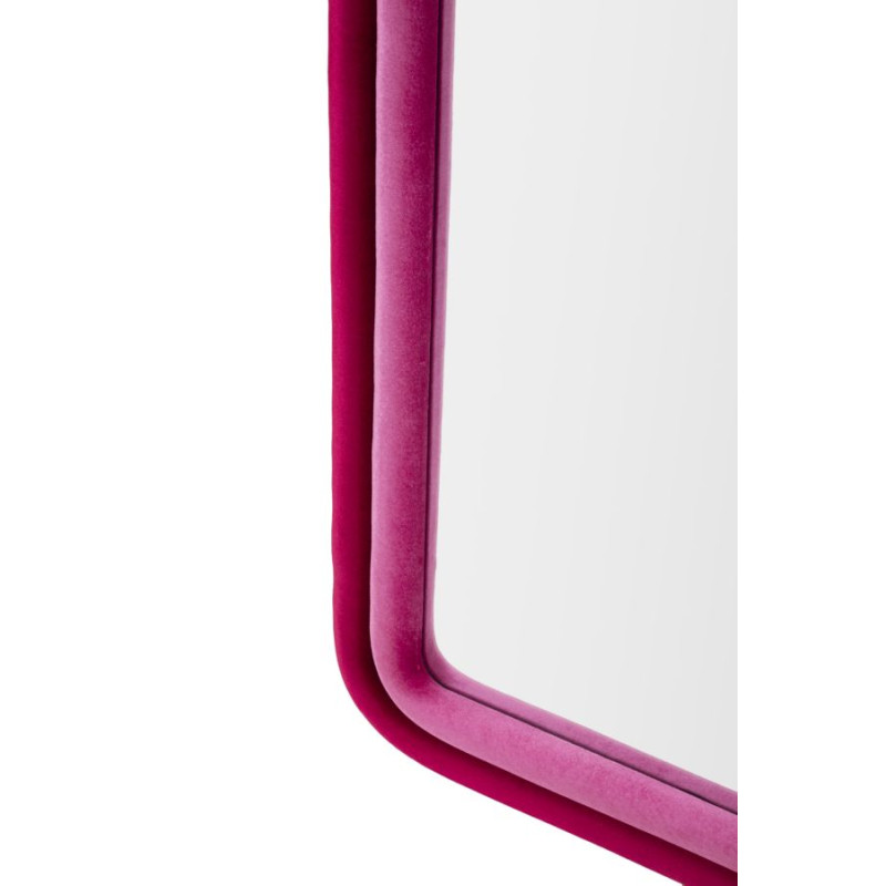 MIROIR MURAL CLOE VELOURS FUCHSIA CM 60X4X160