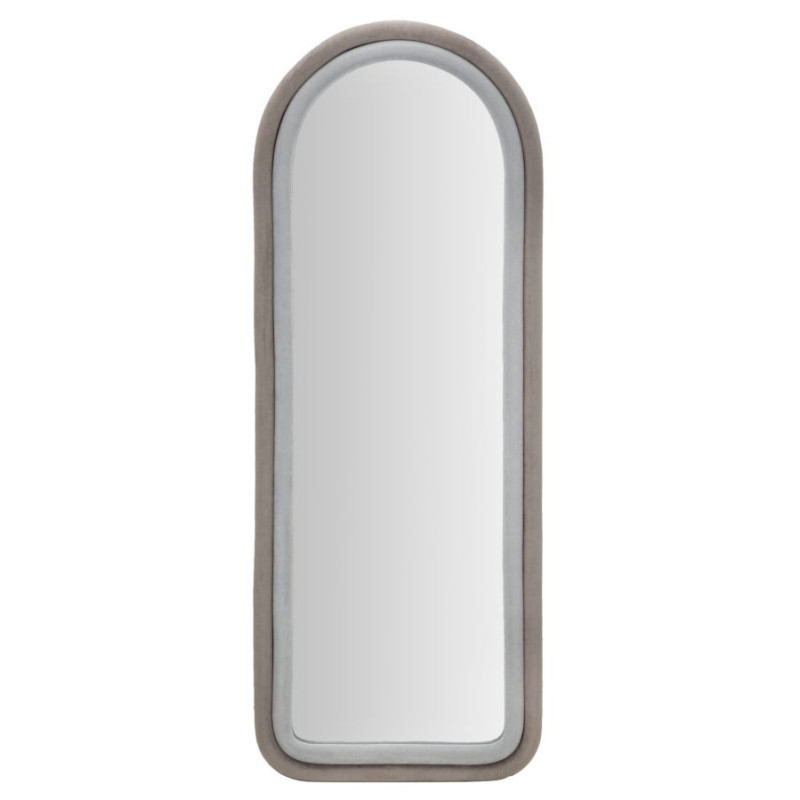 MIROIR MURAL CLOE VELOURS GRIS CM 60X4X160