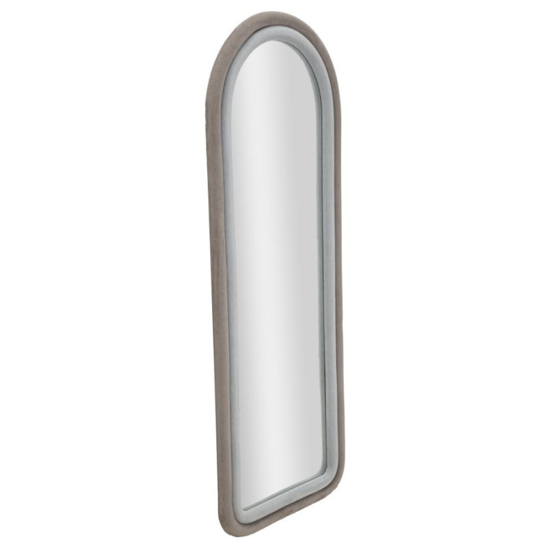 MIROIR MURAL CLOE VELOURS GRIS CM 60X4X160
