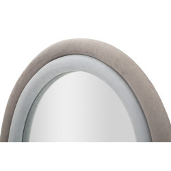 MIROIR MURAL CLOE VELOURS GRIS CM 60X4X160